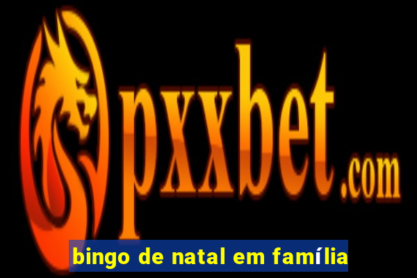 bingo de natal em família